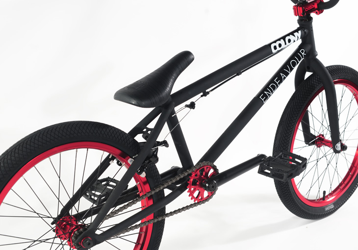 bmx red and black