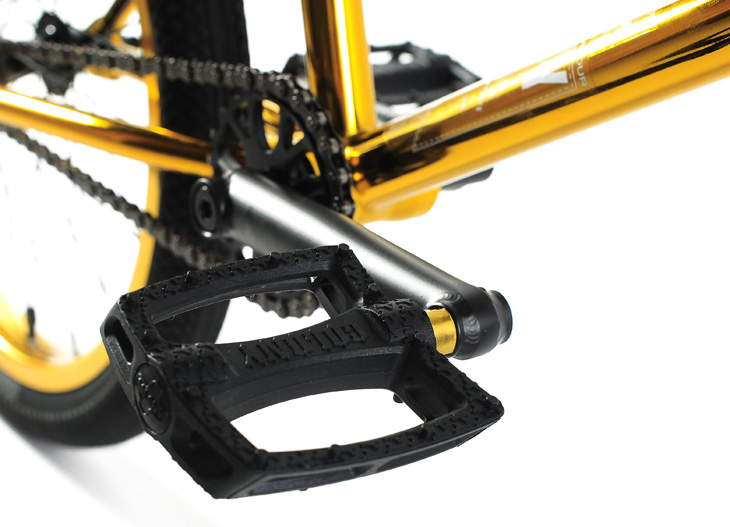 gold bmx pedals