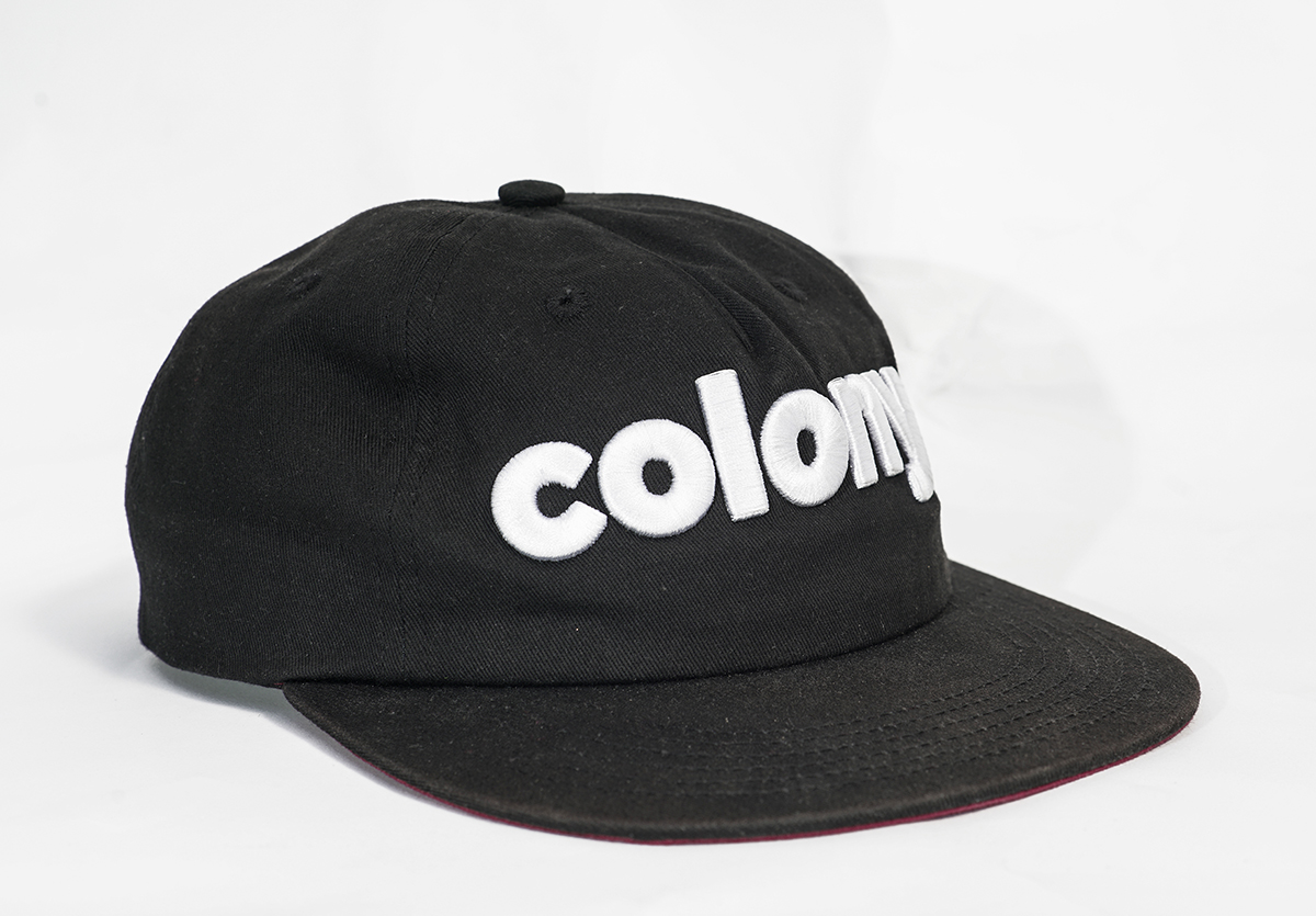 Colony Unstructured Snapback Hat Black