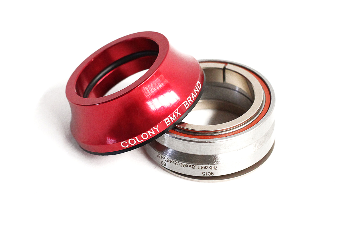 Colony BMX Headset Tall Red