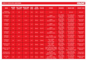 bmx crank size chart