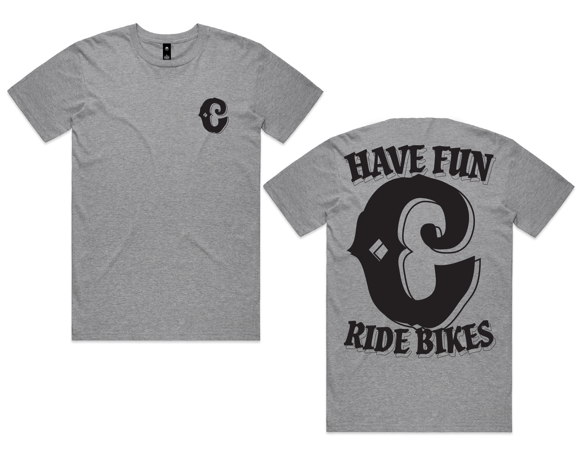 colony bmx have fun ride bikes t-shirt grey