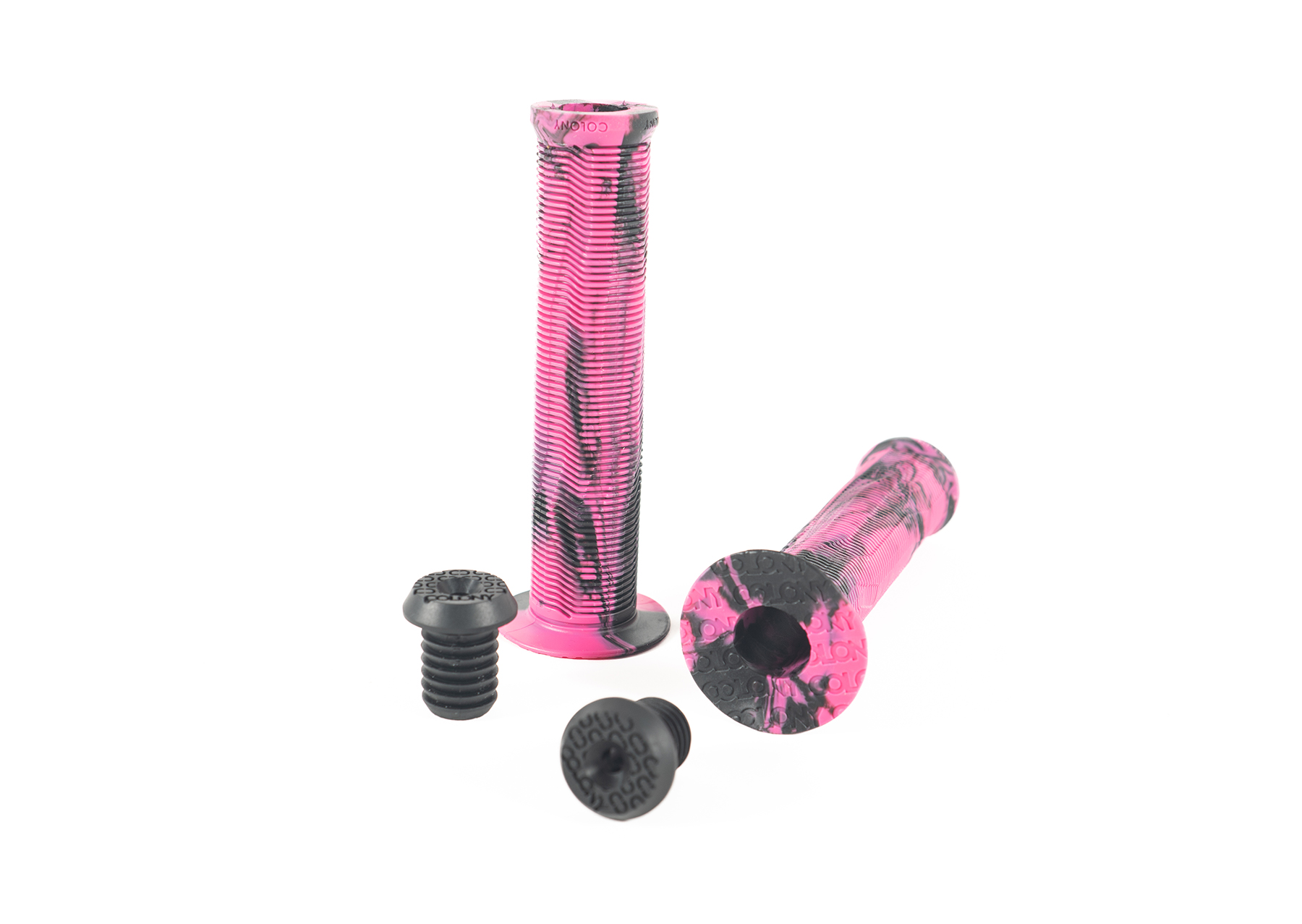 colony much room bmx grips pink storm