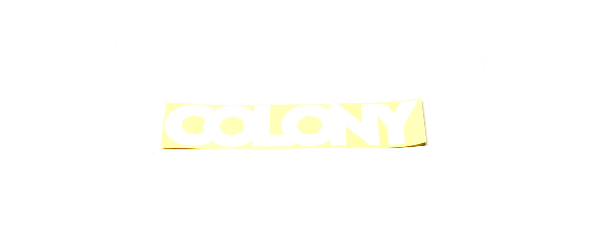 Colony BMX Car Window Sticker.