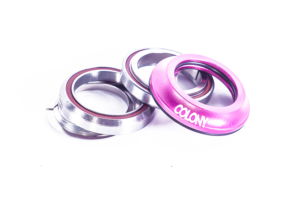 Colony BMX headsets Pink