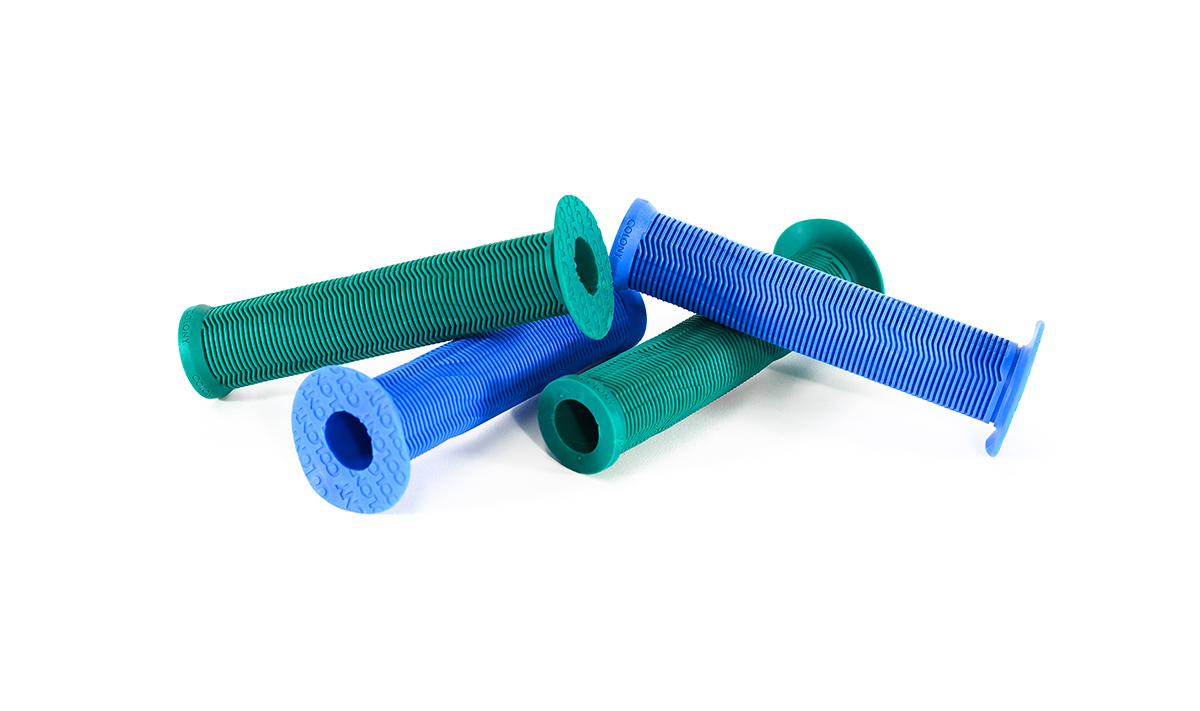 Colony Much Room BMX Grips Blue Green