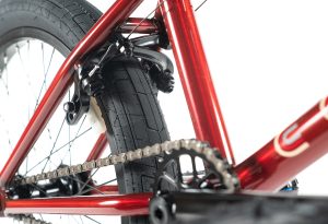 colony emerge 20 inch bmx bike clear red