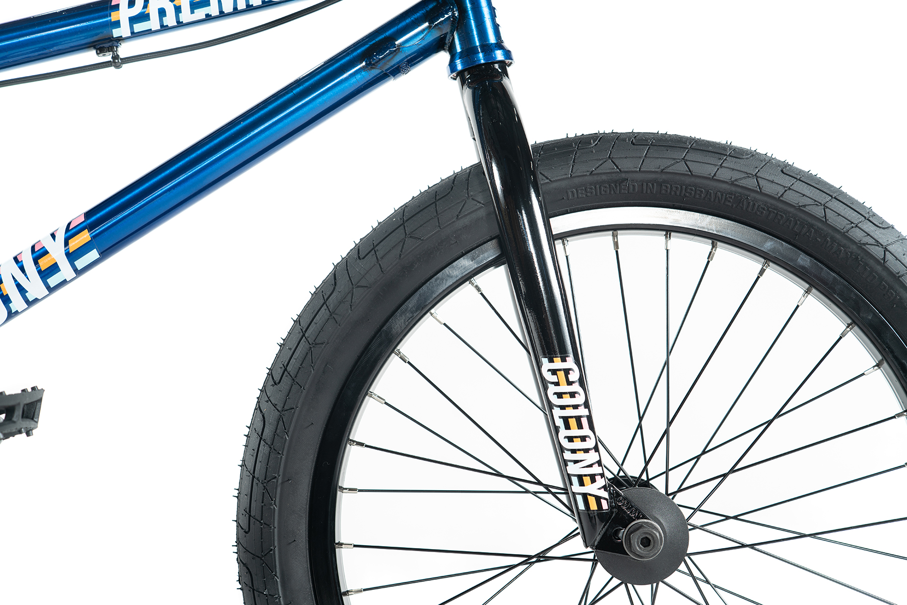 colony premise clear blue 20 inch bmx bike