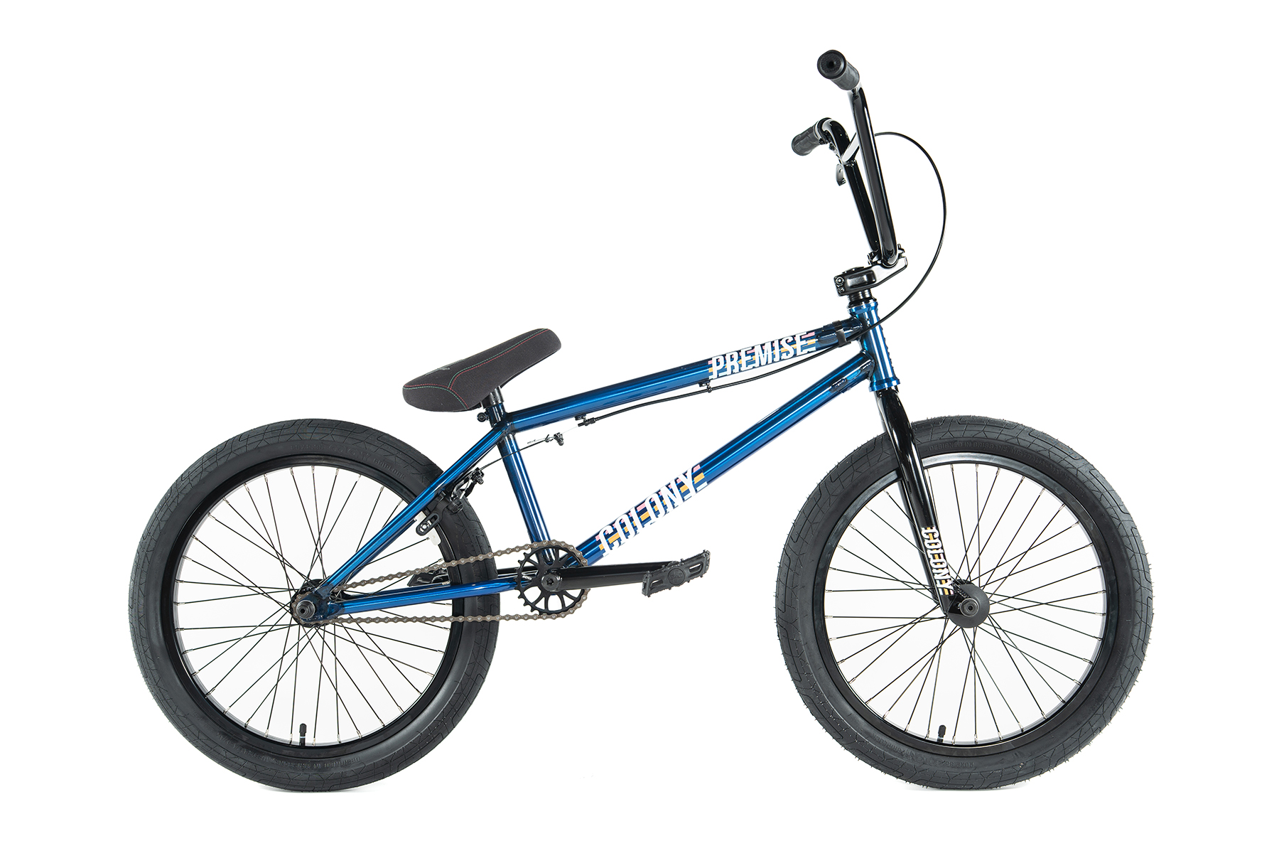 colony premise clear blue 20 inch bmx bike