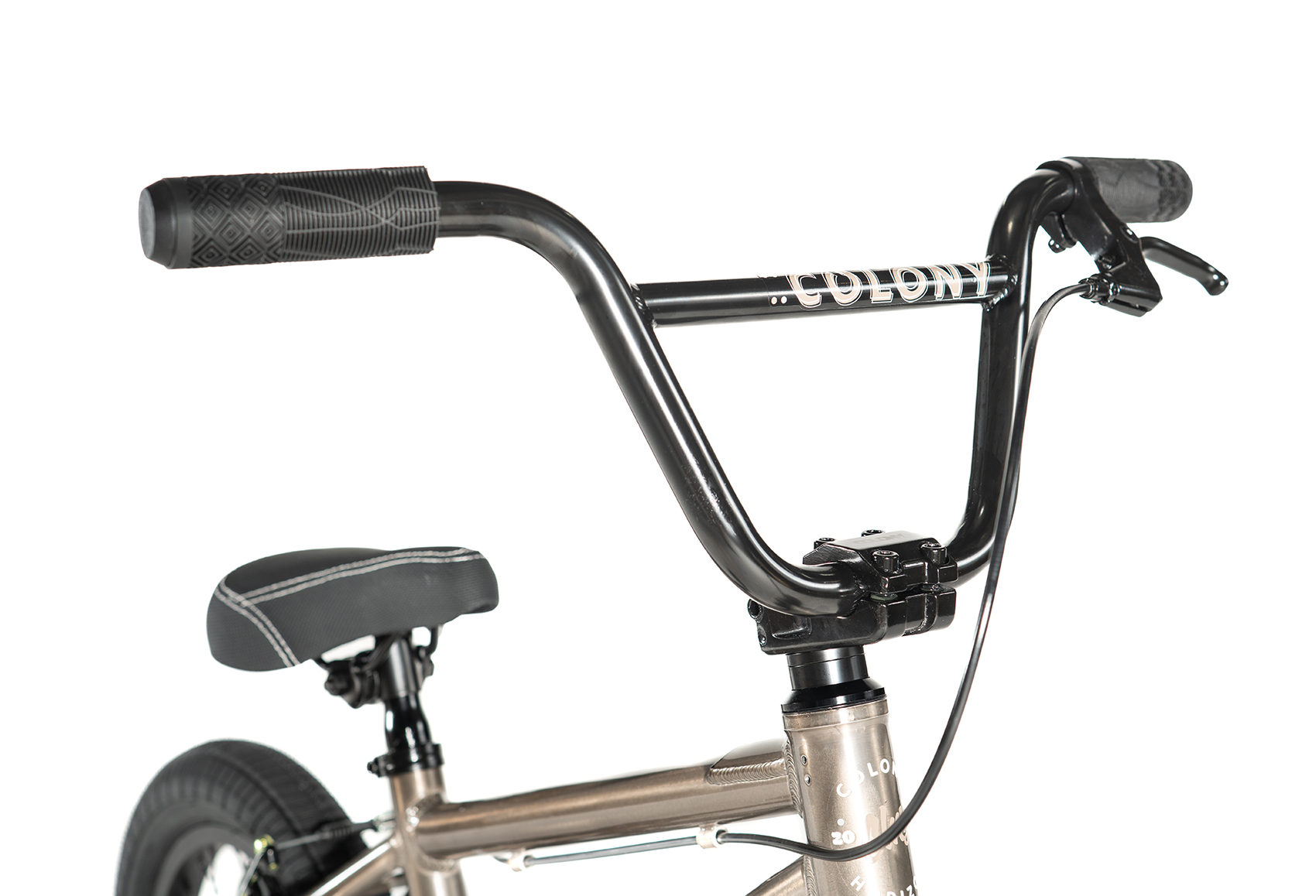 colony 14 inch horizon bmx bike clear black