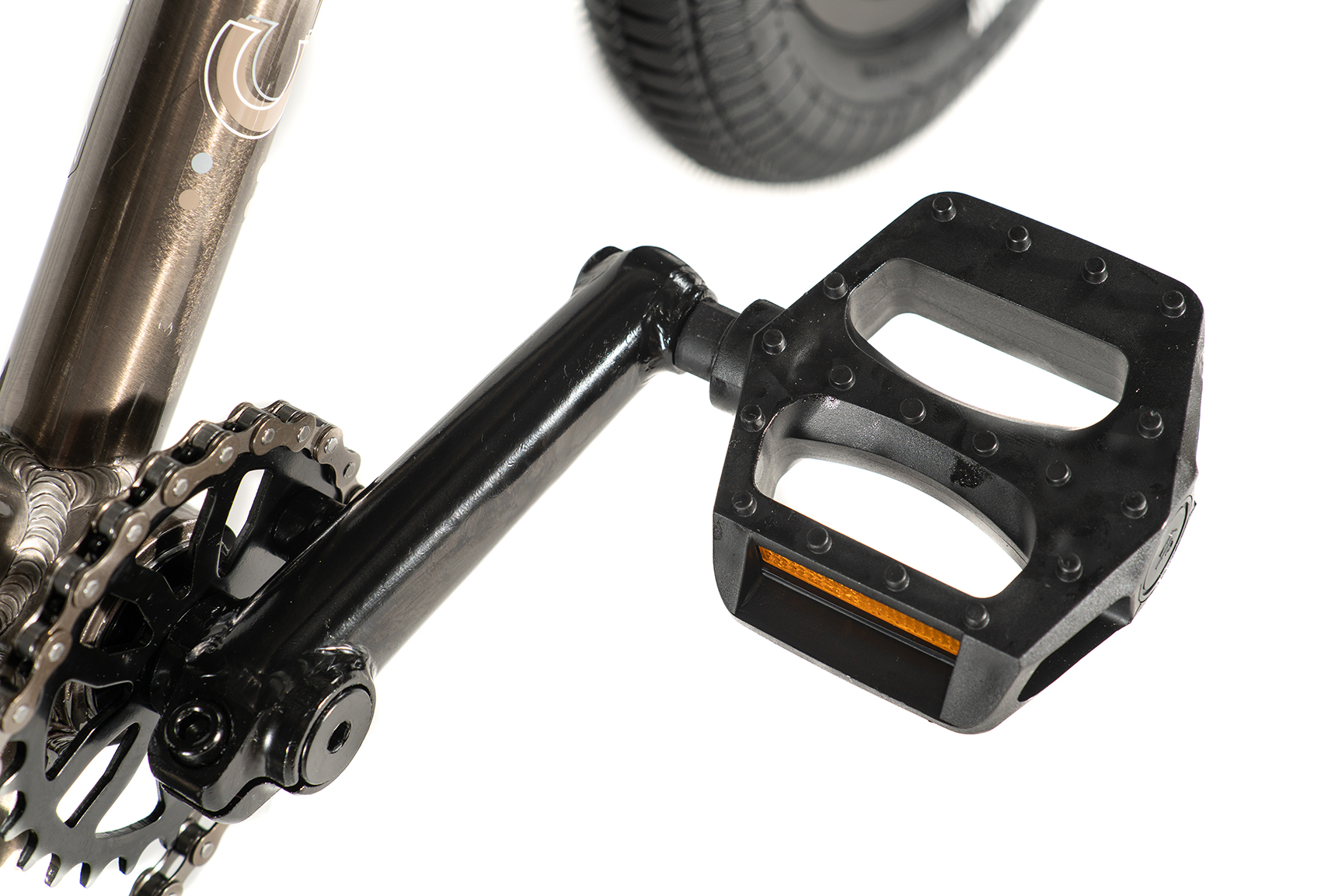 colony 14 inch horizon bmx bike clear black