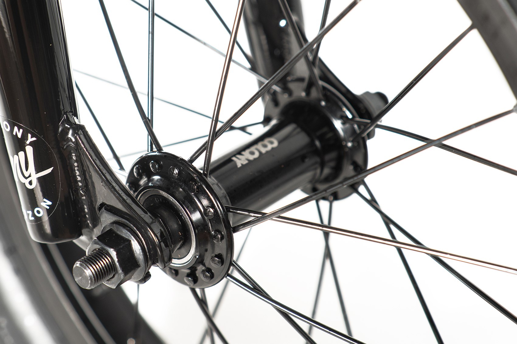 colony 14 inch horizon bmx bike clear black