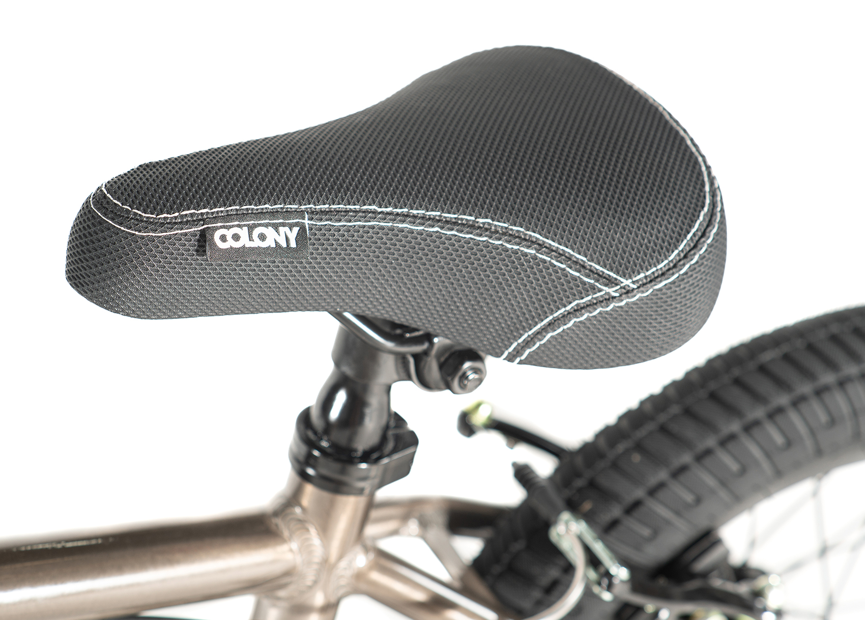 colony 14 inch horizon bmx bike clear black