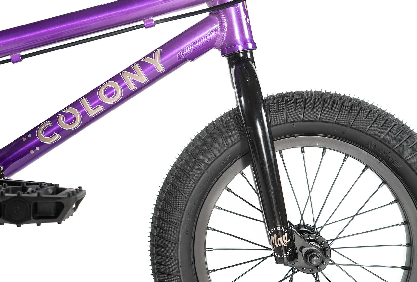 colony 14 inch horizon bmx bike purple