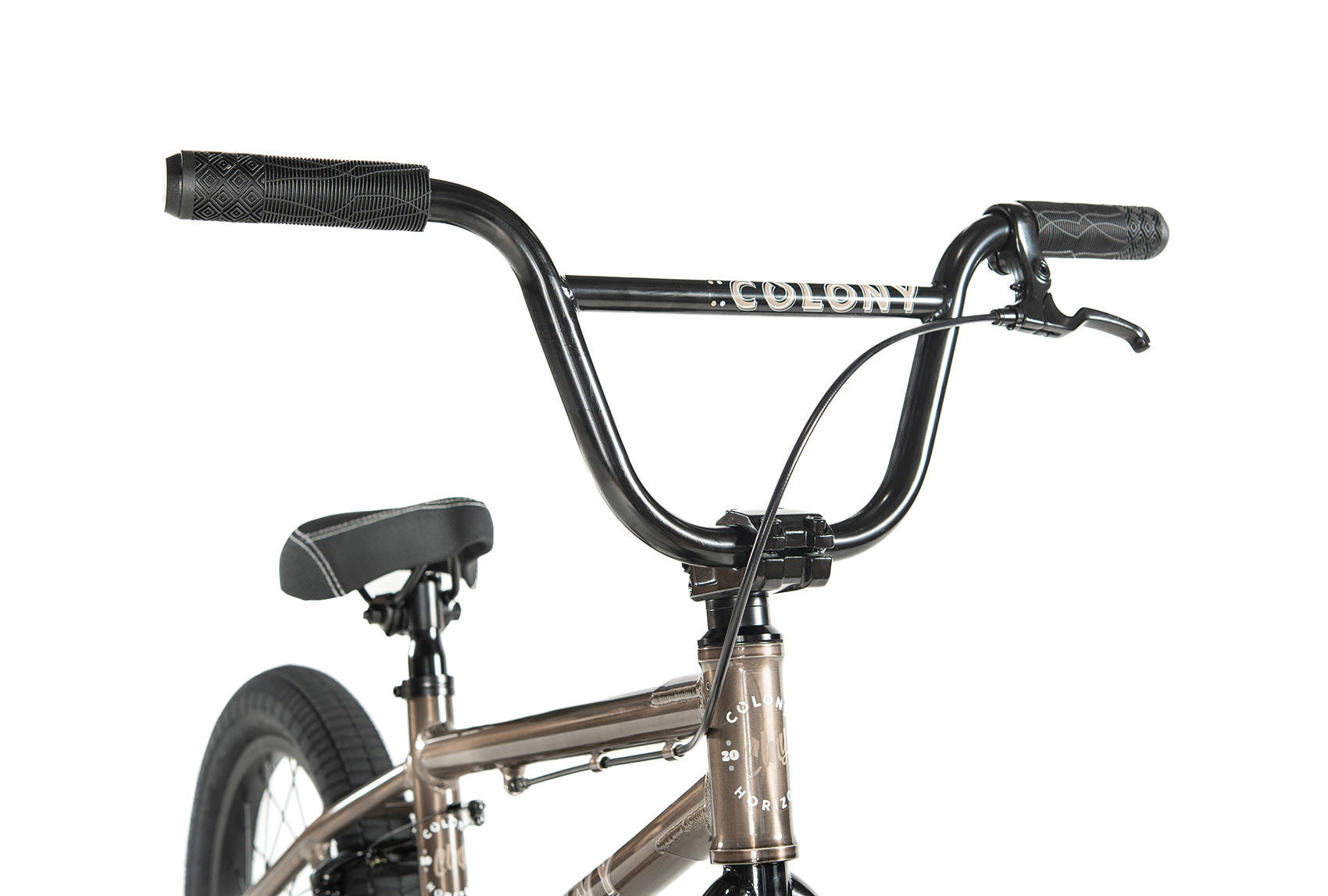 colony 16 inch horizon bmx bike clear black