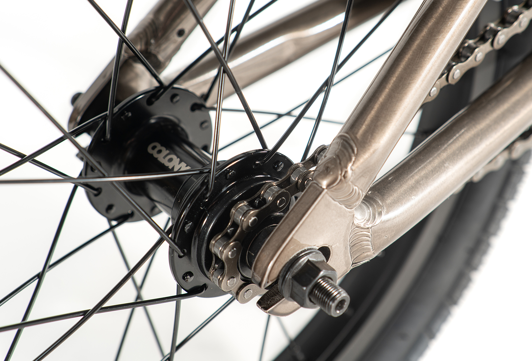 colony 16 inch horizon bmx bike clear black