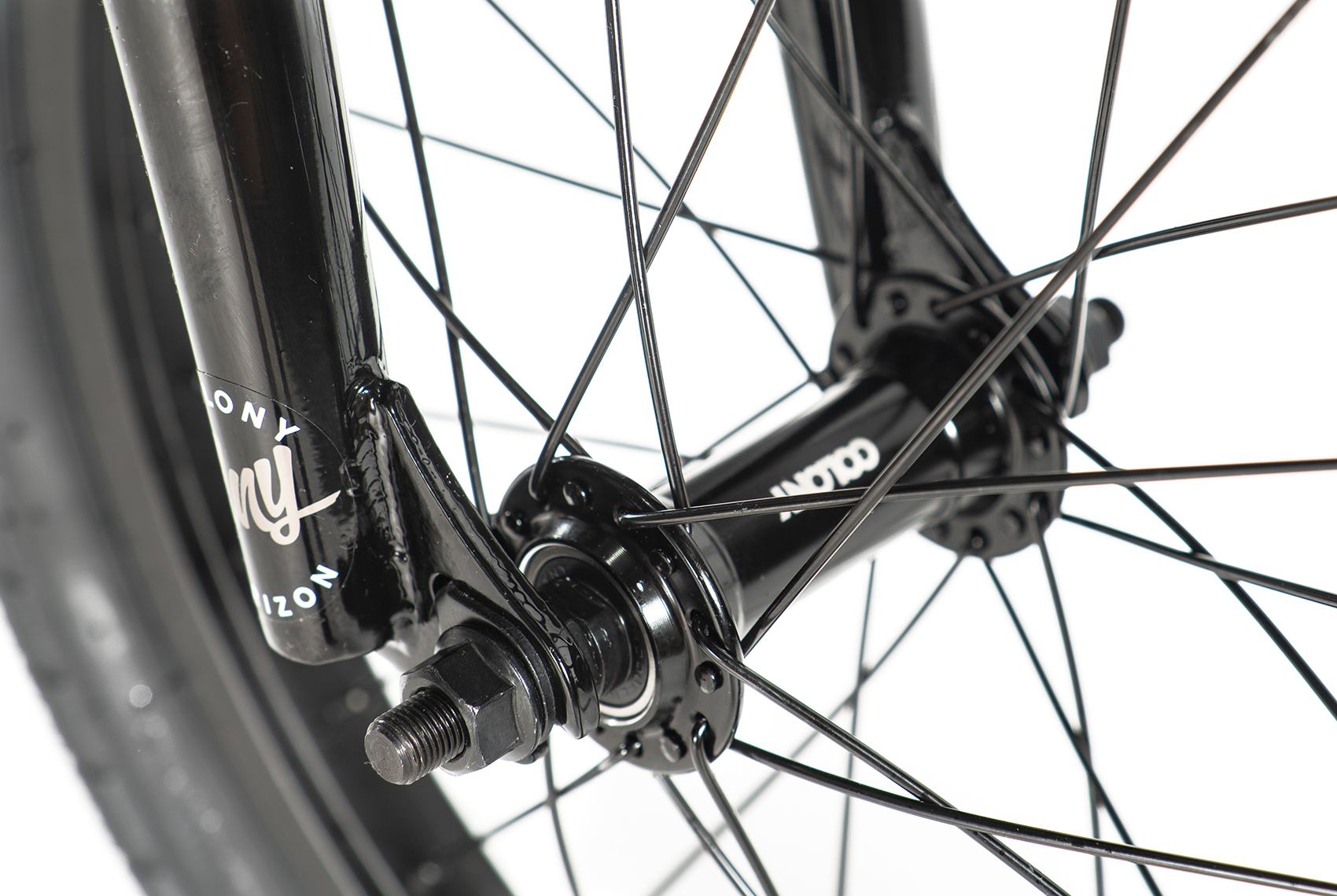 colony 16 inch horizon bmx bike clear black
