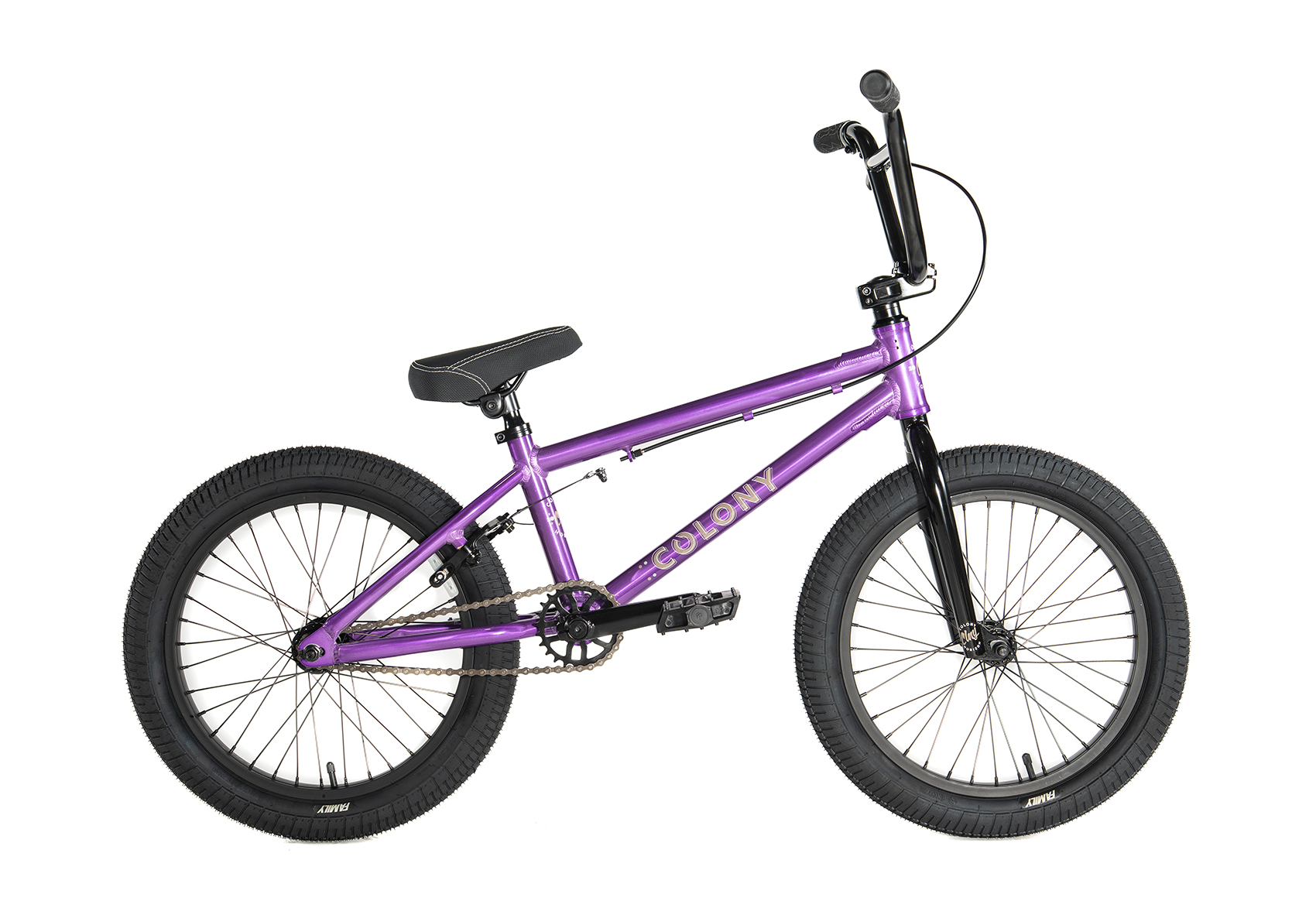 Colony Horizon 18 Inch BMX Bike Clear Purple