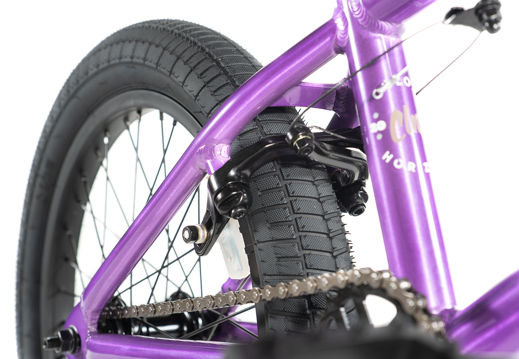 Colony Horizon 18 Inch BMX Bike Clear Purple