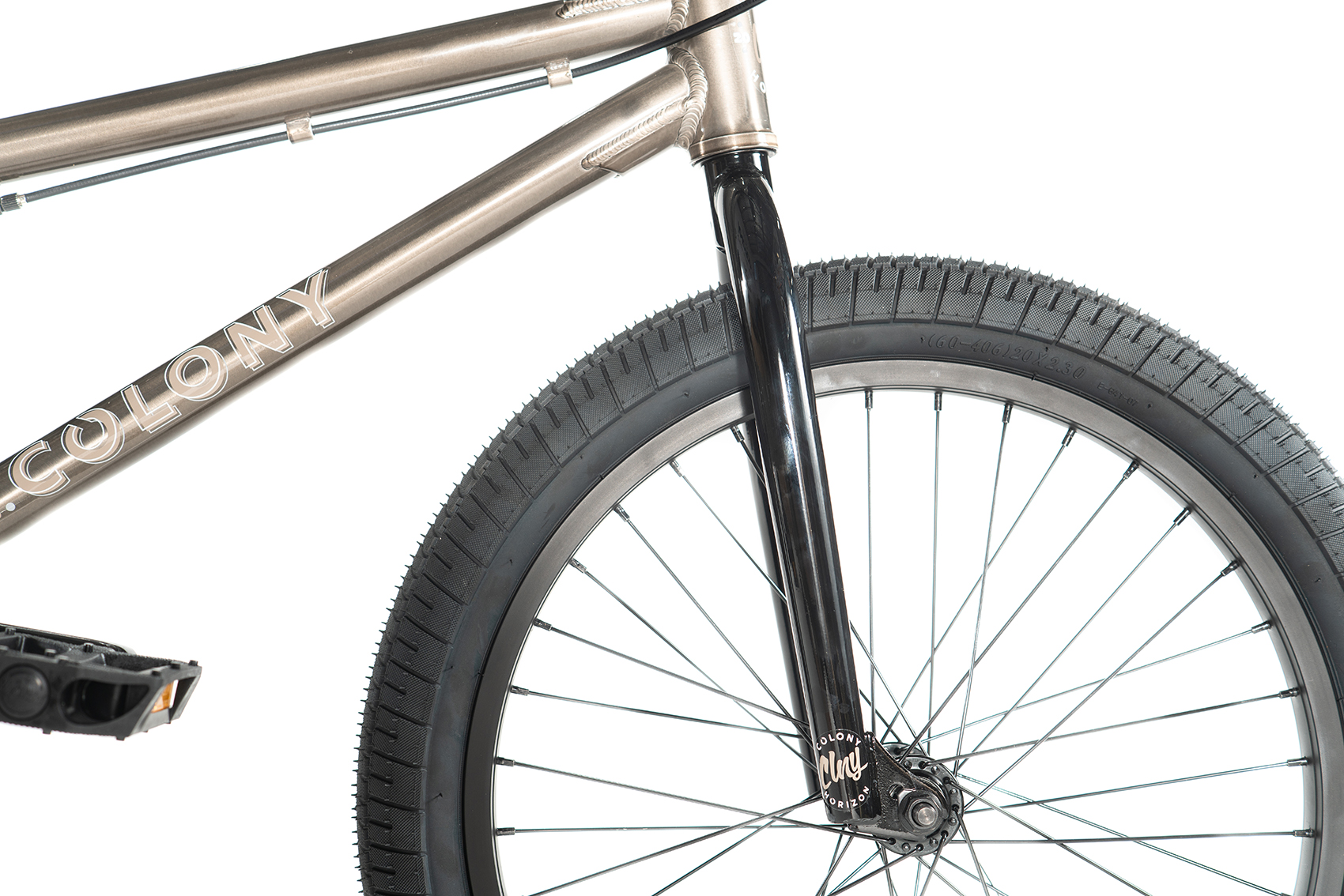 COLONY 20 INCH HORIZON BMX BIKE clear black