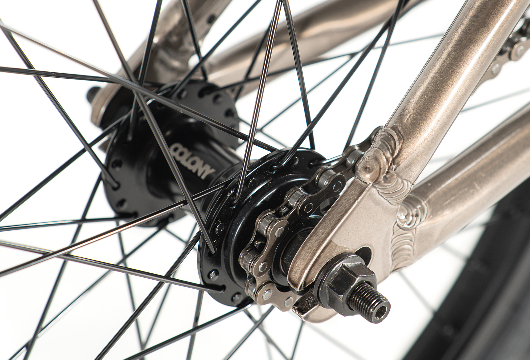 COLONY 20 INCH HORIZON BMX BIKE clear black