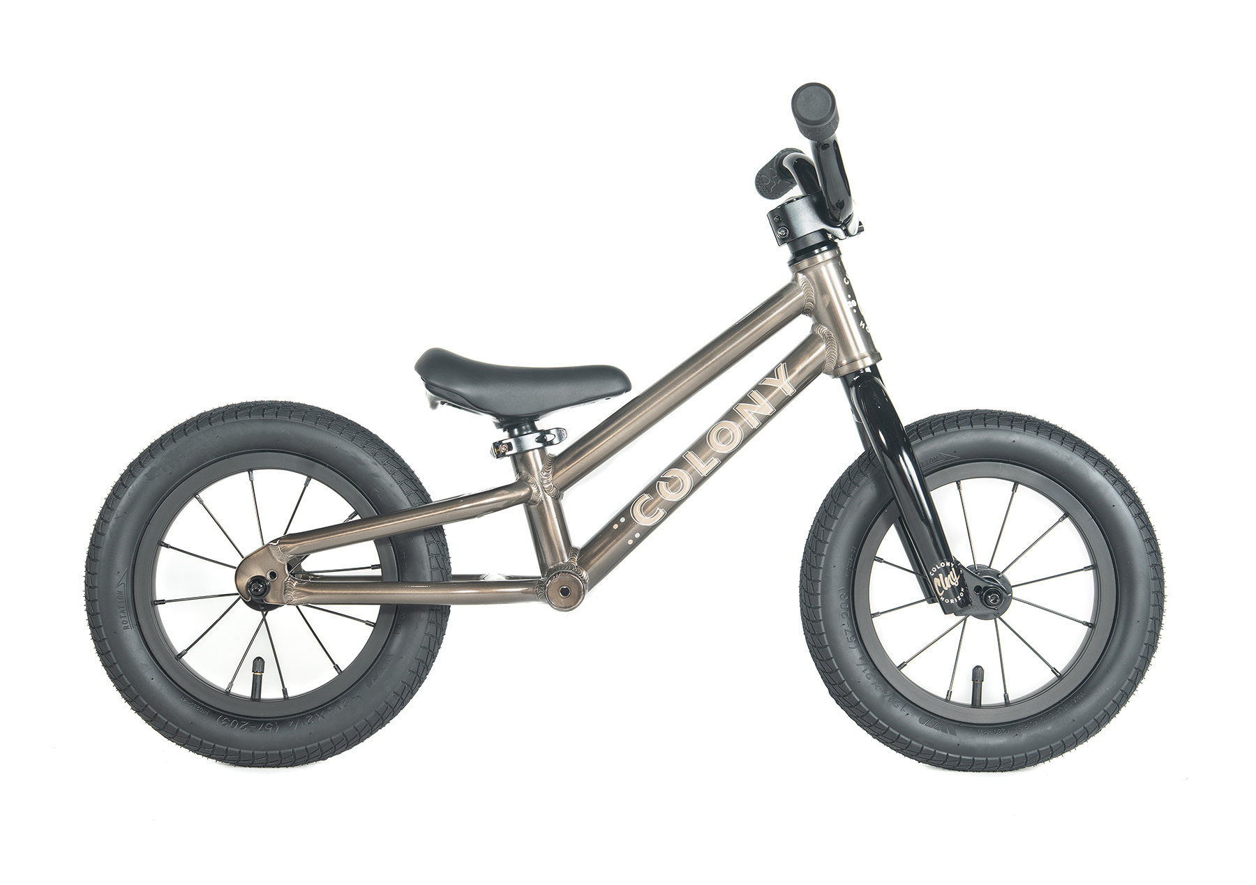 Colony Horizon 12 inch Balance Bike BMX Clear Black