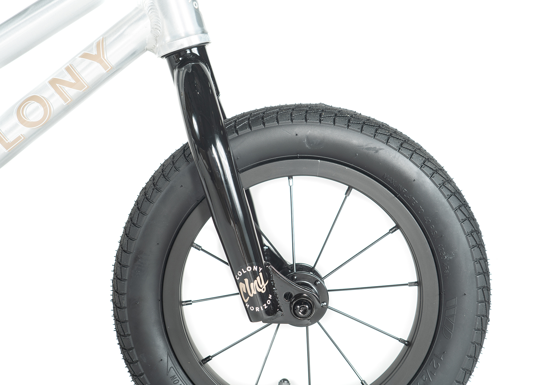 Colony Horizon 12 inch Balance Bike BMX Clear Polished