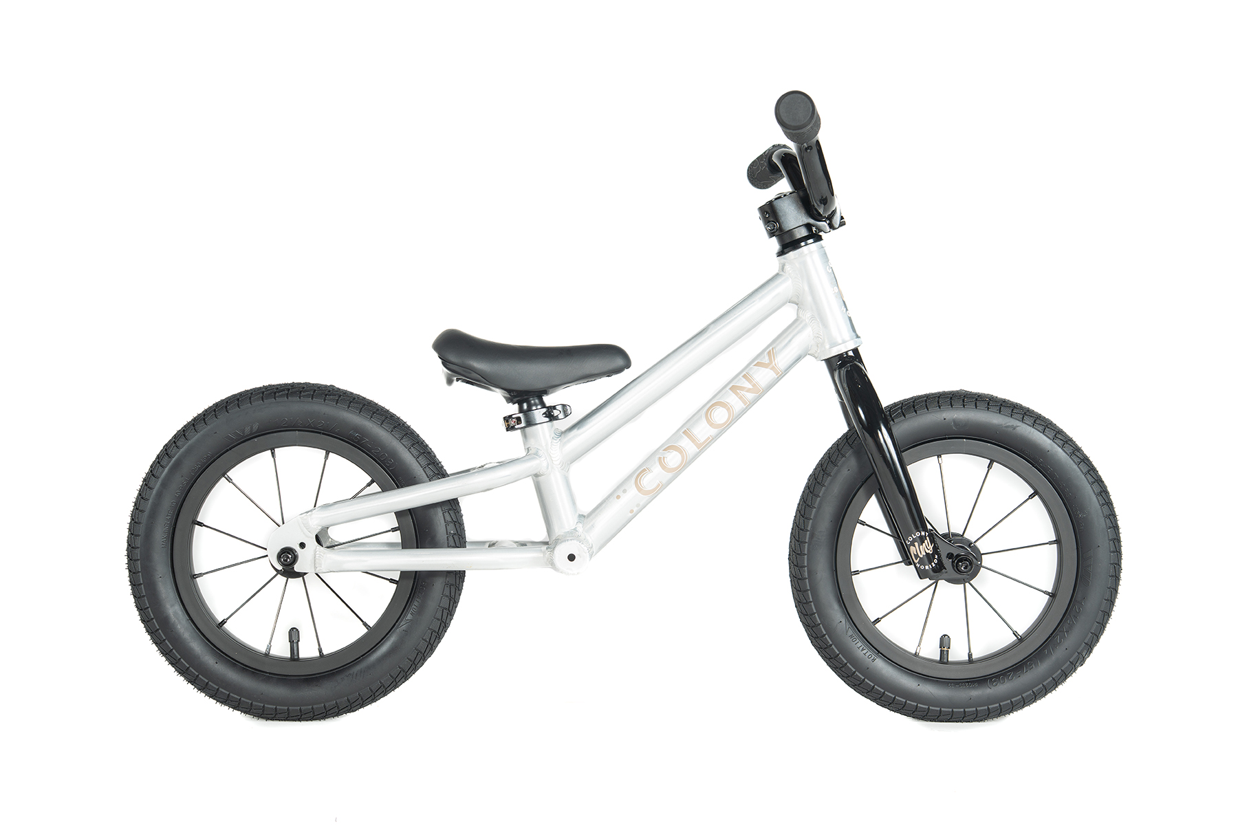 Colony Horizon 12 inch Balance Bike BMX Clear Polished
