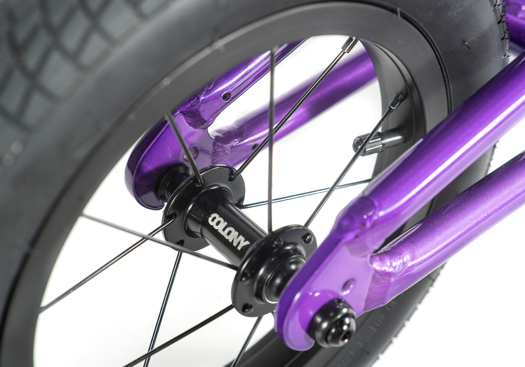 Colony Horizon 12 inch Balance Bike BMX Clear Purple