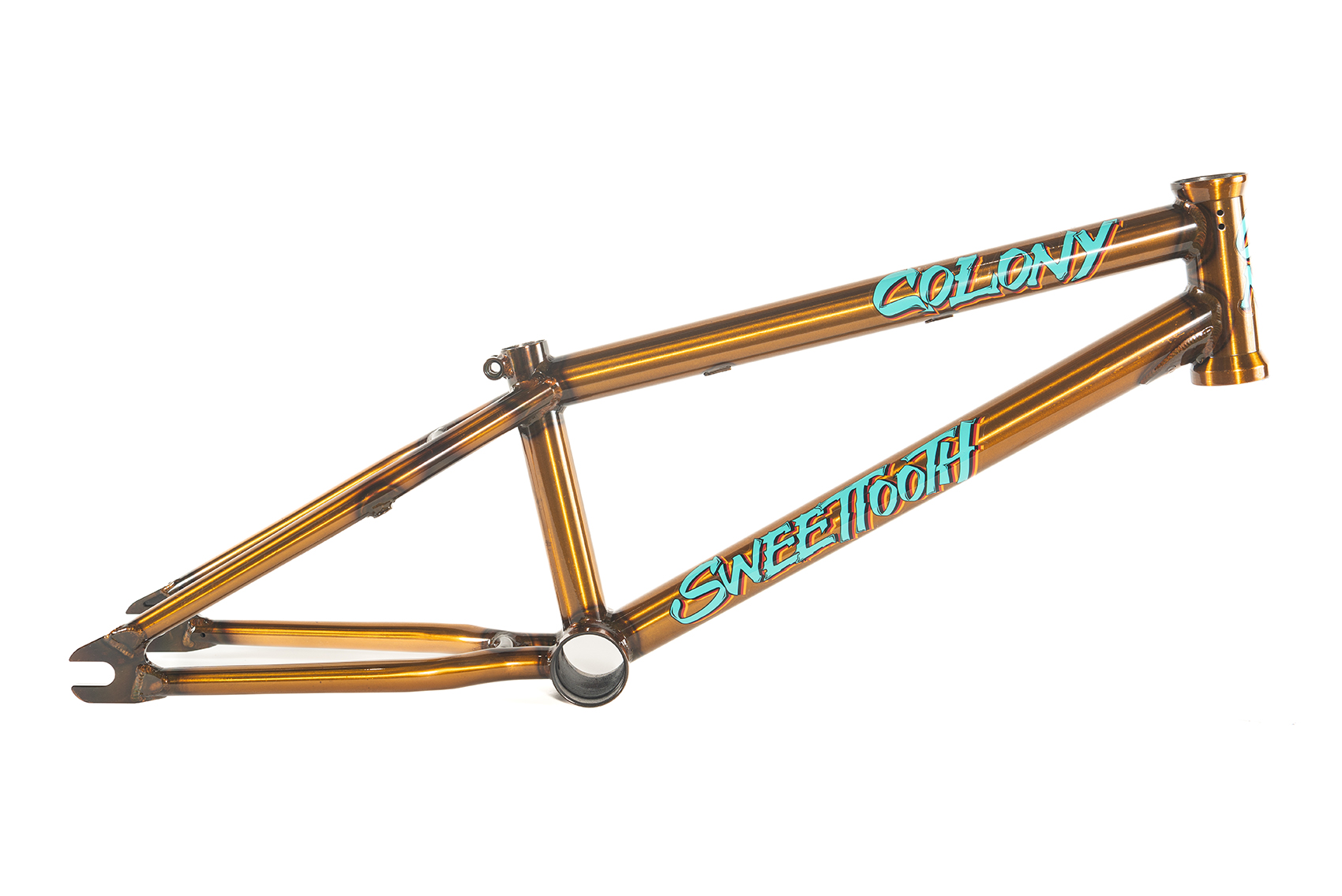 Colony 16 Inch Sweet Tooth BMX frame Trans Gold