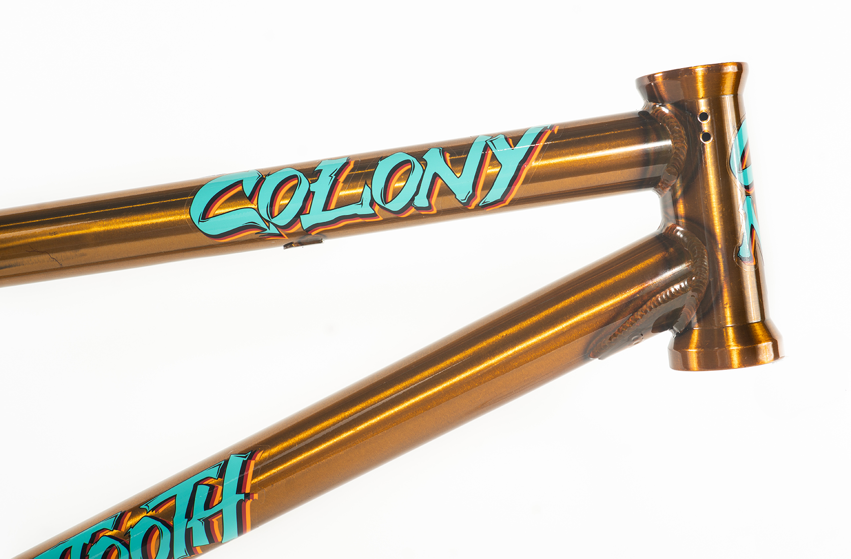 Colony 18 Inch Sweet Tooth BMX frame Trans Gold