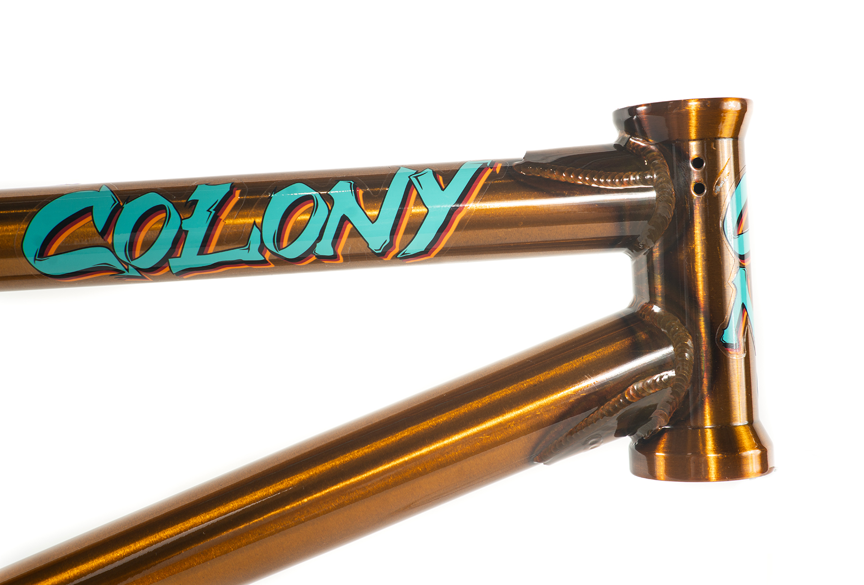 colony sweet tooth bmx frame trans gold