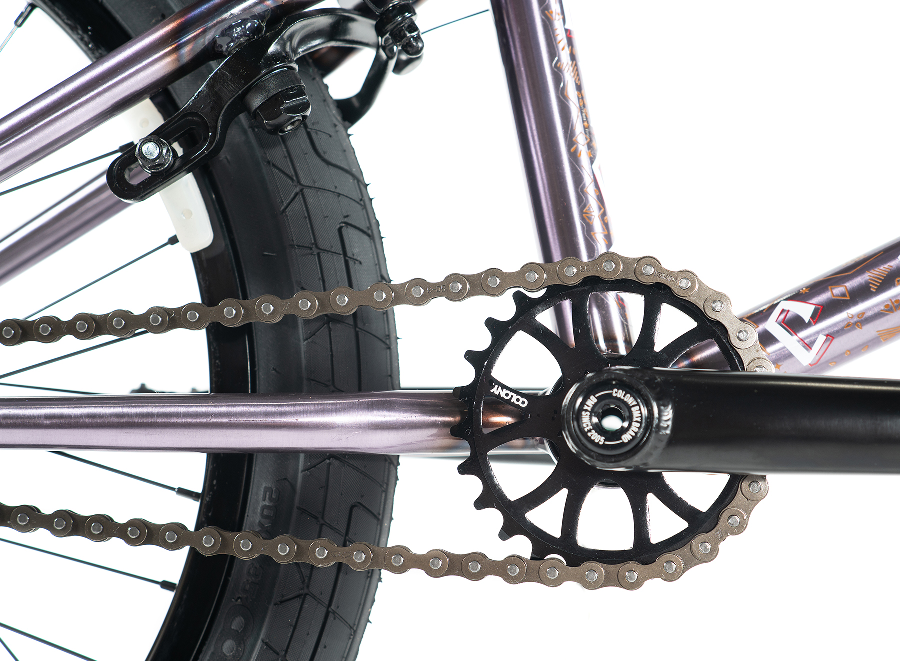 colony rico elite 20 inch bmx bike clear lavender