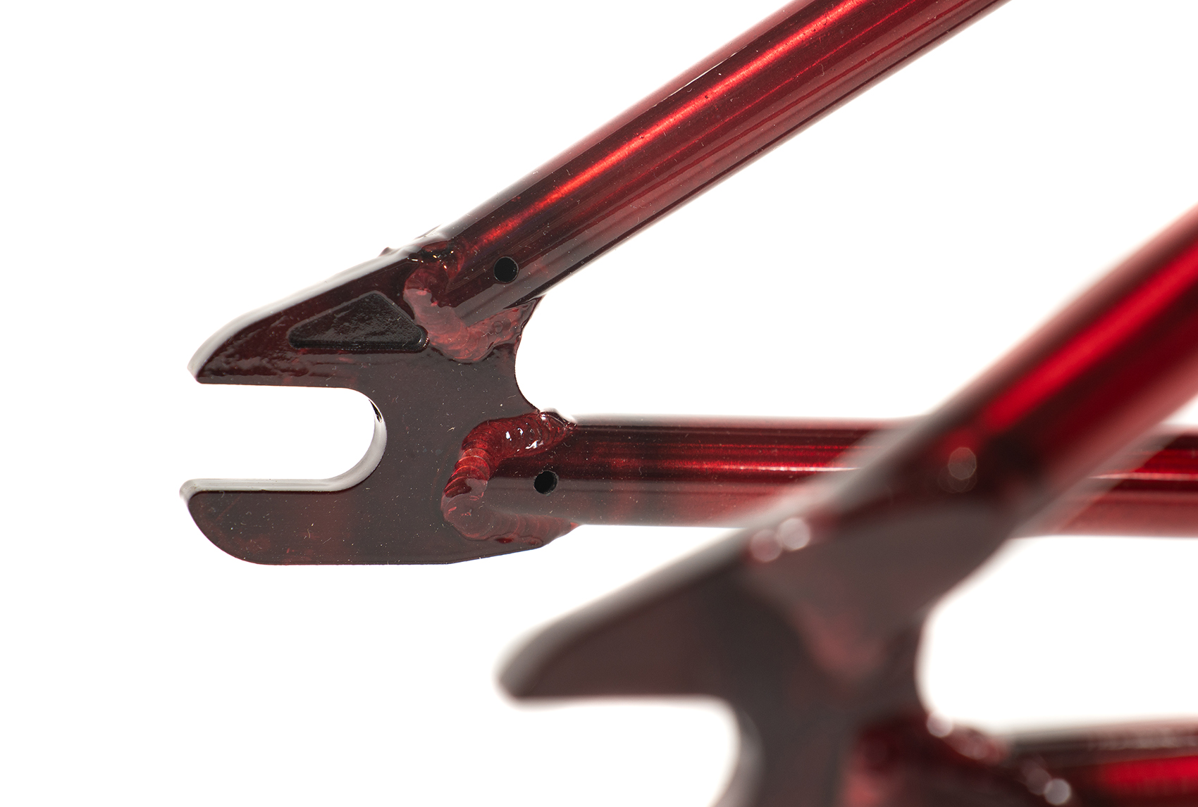 Colony Injustice Clear Red BMX frame