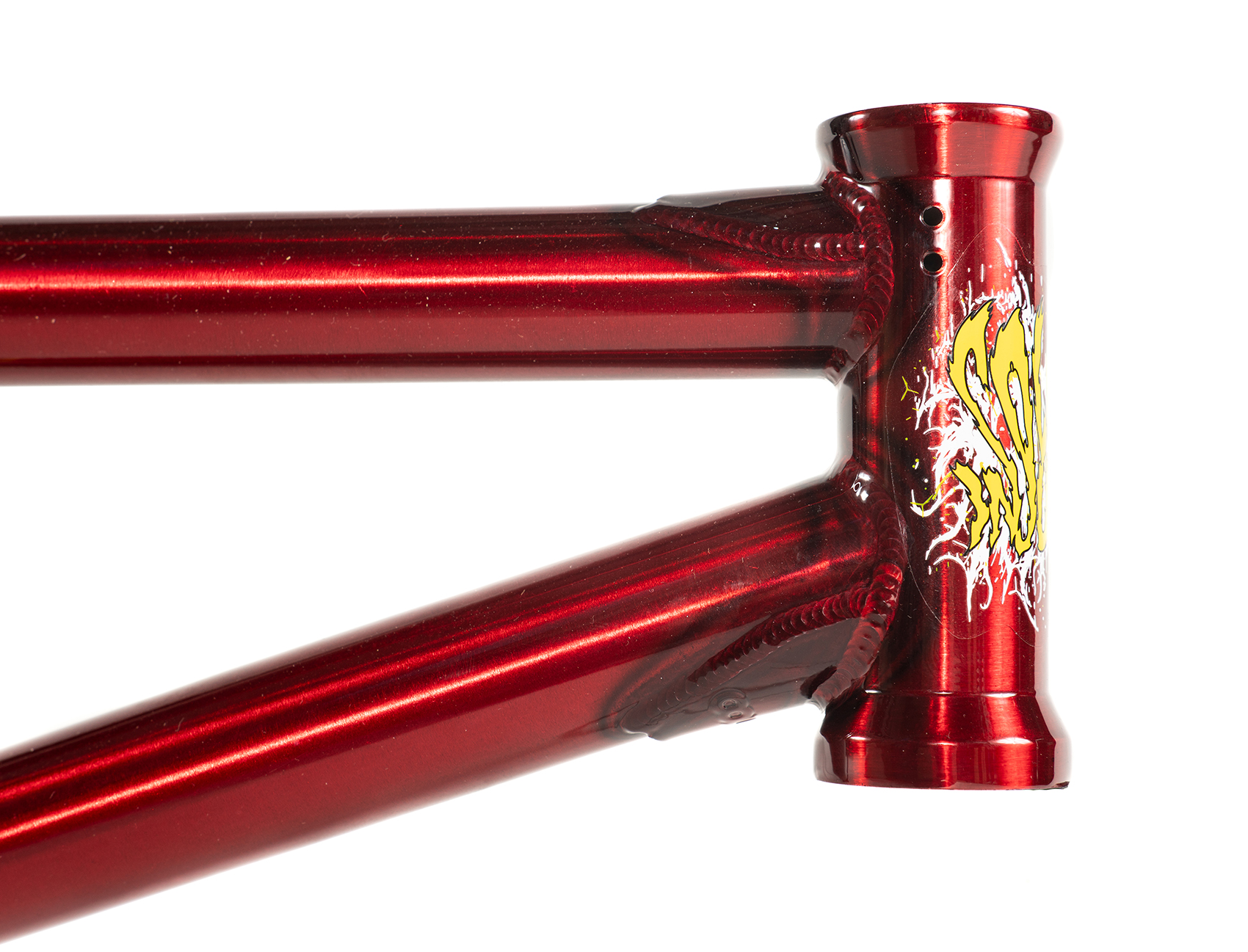 Colony Injustice Clear Red BMX frame