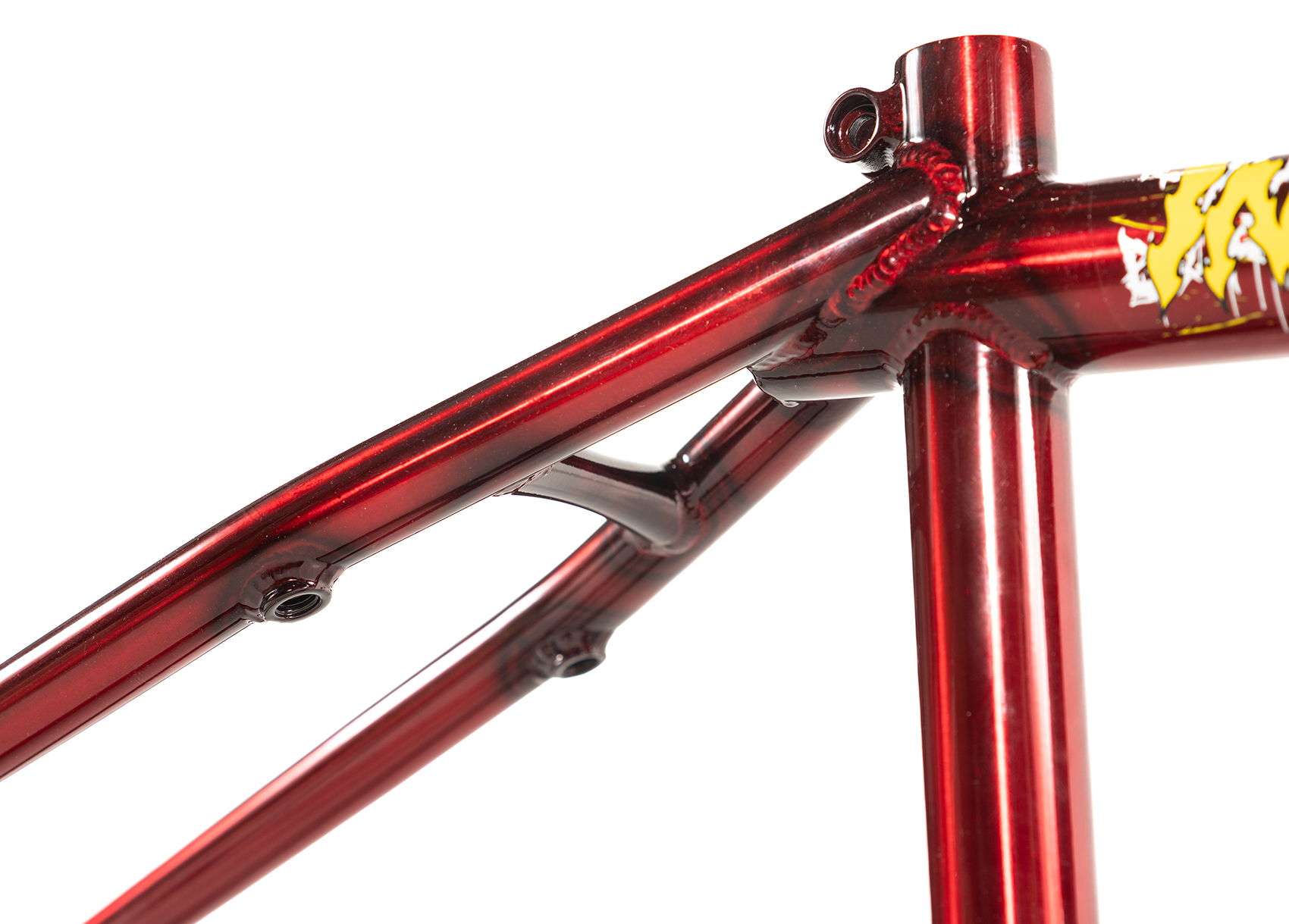 Colony Injustice Clear Red BMX frame
