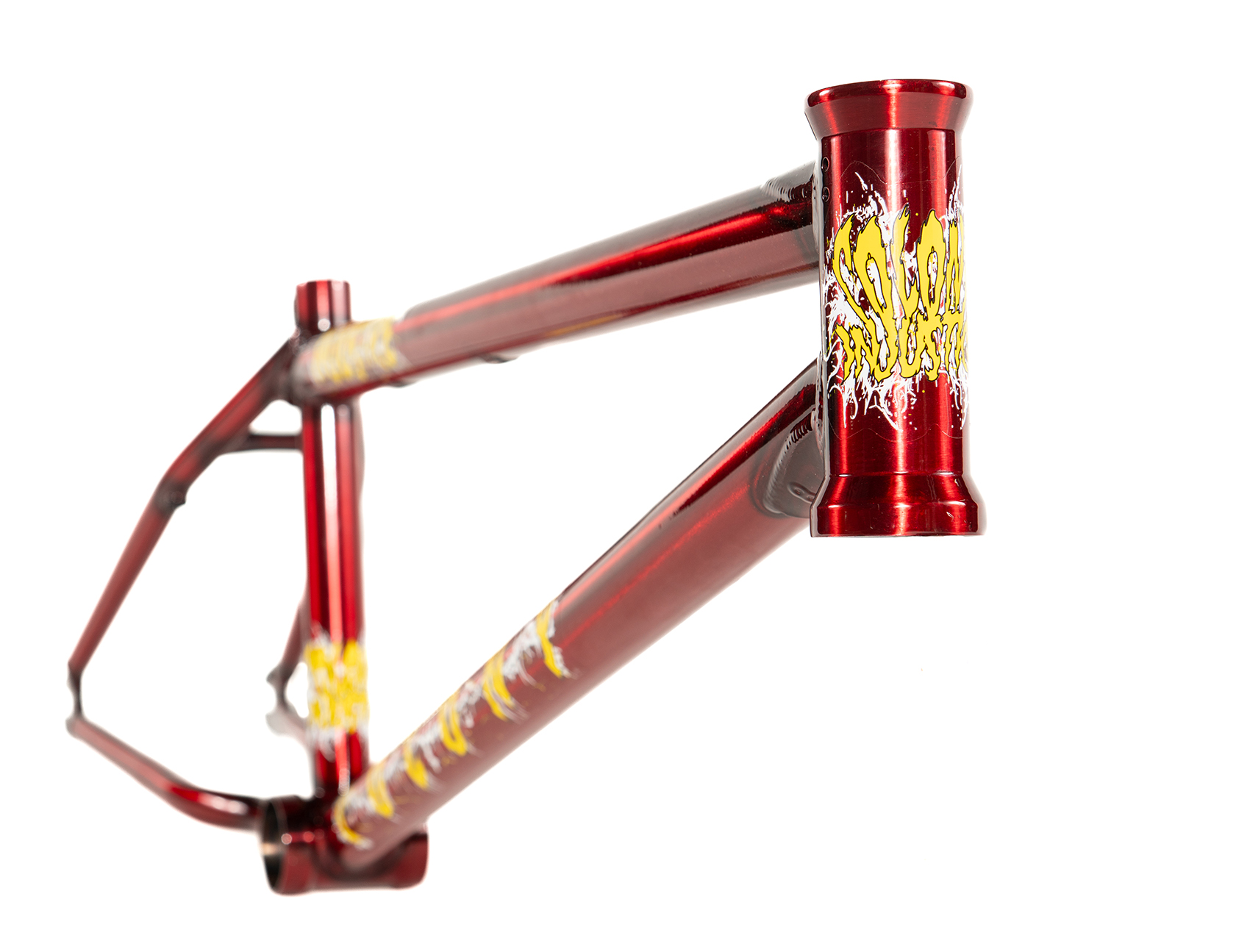 Colony Injustice Clear Red BMX frame