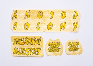 colony injustice frame stickers